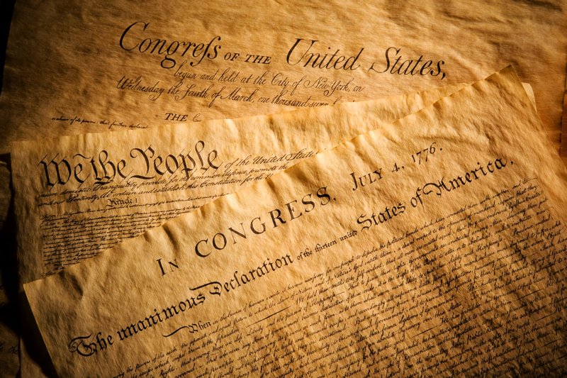 Declaration of Independence, Constitution and Bill of Rights